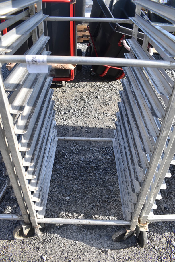 Metal Commercial Pan Transport Rack on Commercial Casters. 21x26x69 - Image 3 of 3