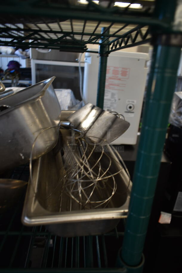 ALL ONE MONEY! Tier Lot of Various Items Inlcuding Wire Basket, Masher and Stainless Steel Drop In Bin - Image 6 of 7