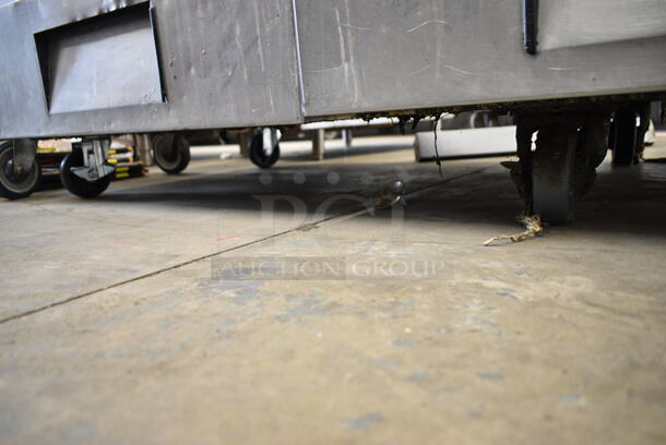 Stainless Steel Commercial 4 Drawer Chef Base on Commercial Casters. Tested and Working! - Image 2 of 5