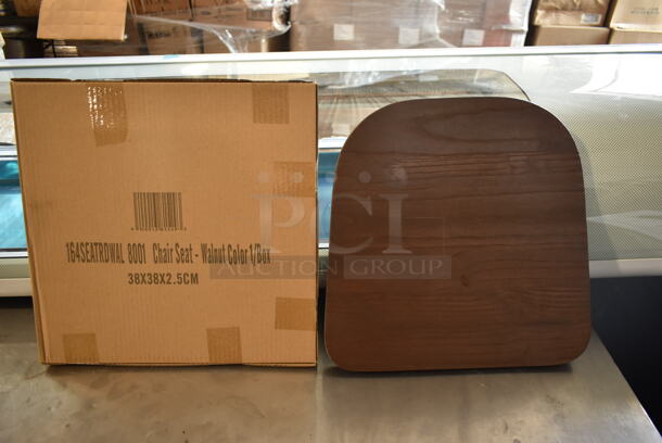 20 BRAND NEW IN BOX! 164SEATRDWAL Wooden  Walnut Seats. 20 Times Your Bid! - Image 1 of 4