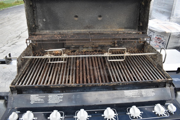 Weber Summit Gold Metal Outdoor Propane Gas Powered Grill w/ Right Side Single Burner Range. 68x26x46 - Image 4 of 9