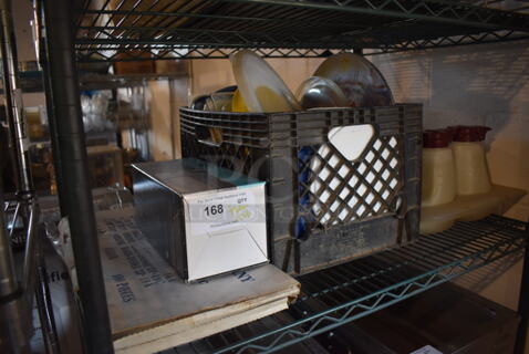 ALL ONE MONEY! Tier Lot of Various Items Including Poly Pitchers and Lids