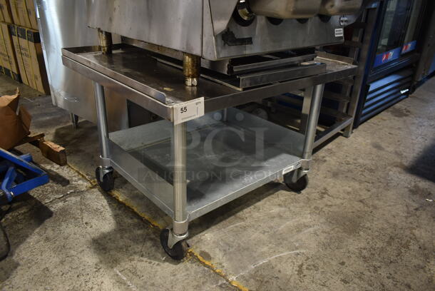 Stainless Steel Commercial Equipment Stand w/ Under Shelf on Commercial Casters. - Image 2 of 5