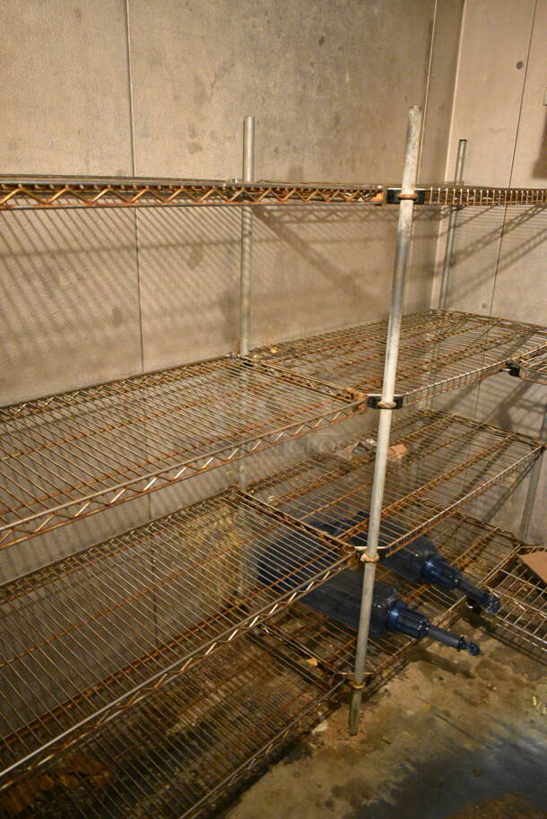 ALL ONE MONEY! Lot of Various Wire Shelving Units. BUYER MUST DISMANTLE. PCI CANNOT DISMANTLE FOR SHIPPING. PLEASE CONSIDER FREIGHT CHARGES. - Image 2 of 6