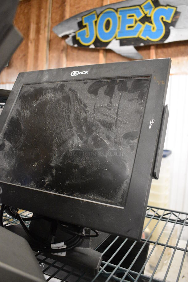 2 NCR 15" POS Monitors w/ Credit Card Strip Reader. 2 Times Your Bid! - Image 3 of 3