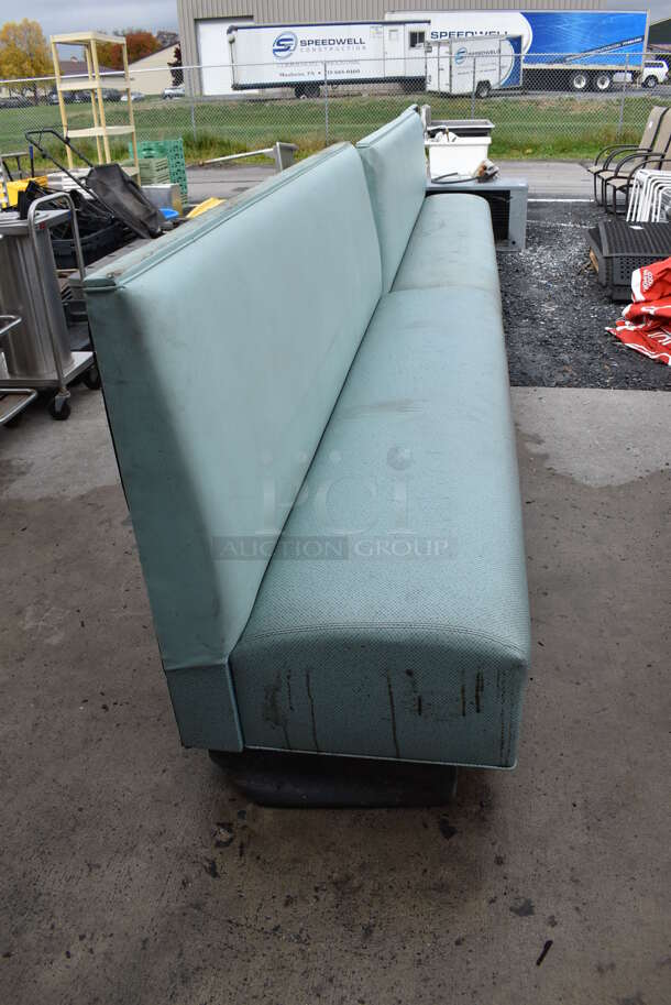 3 Blue Single Sided Booth Seats. 90x26x43. 3 Times Your Bid! - Image 5 of 10