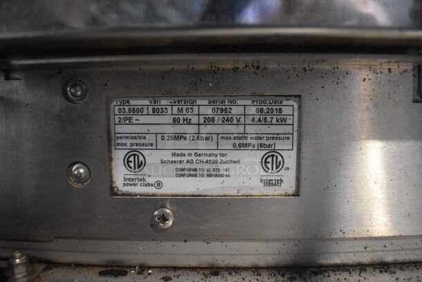 2018 Schaerer M 03 Commercial Stainless Steel Electric Countertop 2 Group Barista With 2 Portafilters. 208-240V.  - Image 6 of 7