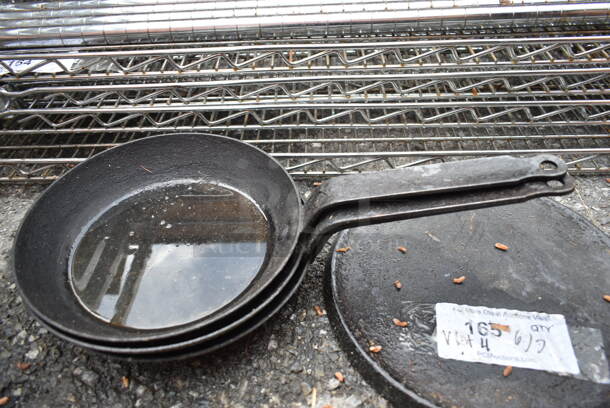 ALL ONE MONEY! Lot of 4 Cast Iron Skillets. - Image 2 of 4