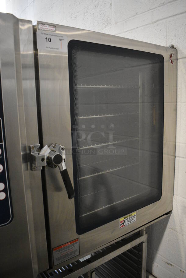 Alto Shaam Model Stainless Steel Commercial Electric Powered Combitherm Convection Oven w/ View Through Door and Metal Oven Racks on Metal Stand. 208-240 Volts, 3 Phase. 41x30x71 - Image 3 of 9