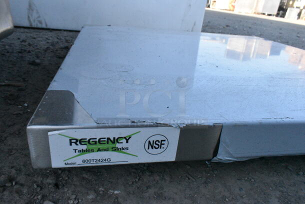 BRAND NEW SCRATCH AND DENT! Lot of 2 Under Shelves and 1 Regency 600T2424G Tabletop. Includes 24x24x2, 27x13x2, 18x19x2 - Image 5 of 5