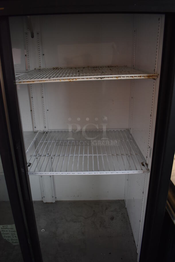 2010 True GDM-47 ENERGY STAR Metal Commercial 2 Door Reach In Cooler Merchandiser w/ Poly Coated Racks. 115 Volts, 1 Phase. 54x30x79. Tested and Powers On But Does Not Get Cold - Image 5 of 5