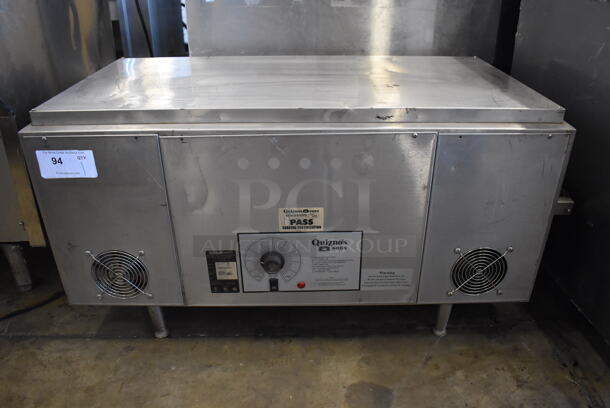 Holman QT14 Stainless Steel Commercial Countertop Electric Powered Conveyor Pizza Oven. 208 Volts, 1 Phase. 42x22x21