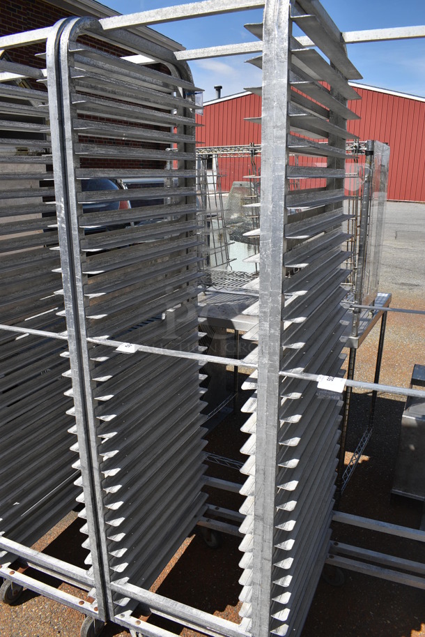 Metal Commercial Pan Transport Rack on Commercial Casters. 20.5x26x74 - Image 3 of 3