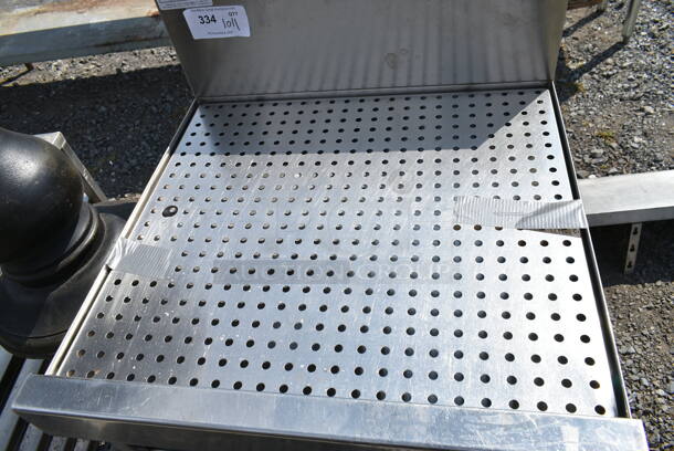 Glastender DBGR-24 Stainless Steel Underbar Glass Rack Storage Unit Drainboard Top.  - Image 3 of 5