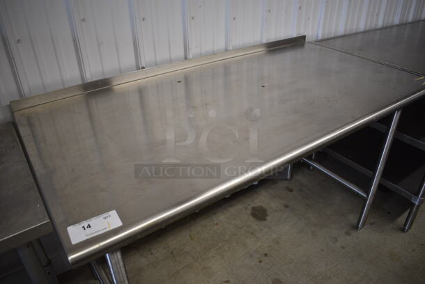 Stainless Steel Table w/ Back Splash. 60x30x37 - Image 4 of 4