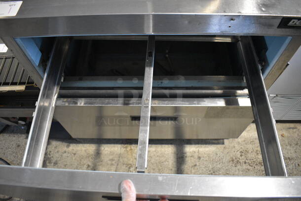 Delfield UCD4432N-9M Stainless Steel Commercial Prep Table w/ 2 Drawers on Commercial Casters. 115 Volts, 1 Phase. 32x32x35. Tested and Powers On But Does Not Get Cold - Image 5 of 6