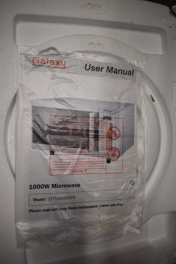 BRAND NEW IN BOX! 2022 Galaxy 177MW1000PB Stainless Steel Commercial Countertop Microwave Oven. 120 Volts, 1 Phase. 20x16x12. Tested and Working! - Image 8 of 8