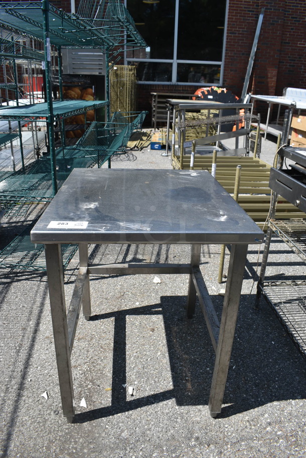 Stainless Steel Equipment Stand On Galvanized Legs