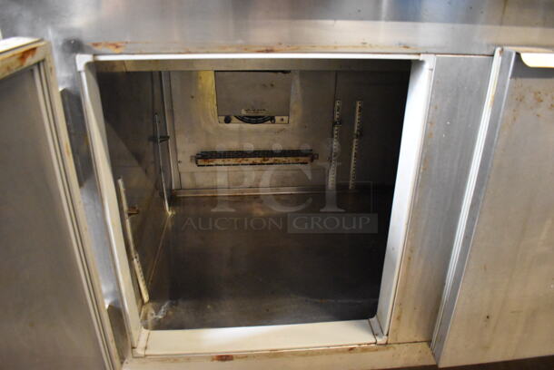 Kairak KBP-91S Stainless Steel Commercial Pizza Prep Table on Commercial Casters. 115 Volts, 1 Phase. 91x34x35.5. Tested and Working! - Image 7 of 8