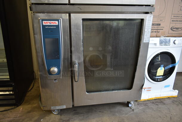 2 2017/2019 Rational Stainless Steel Commercial Combitherm Self Cooking Center Convection Ovens on Commercial Casters. Top Model: SCC WE 62. Bottom Model: SCC WE 102. 480 Volts, 3 Phase. 2 Times Your Bid! - Image 3 of 10