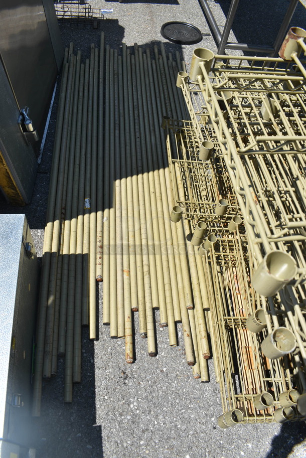 ALL ONE MONEY! Monster Lot of Metro Style Shelves and Poles - Image 4 of 4
