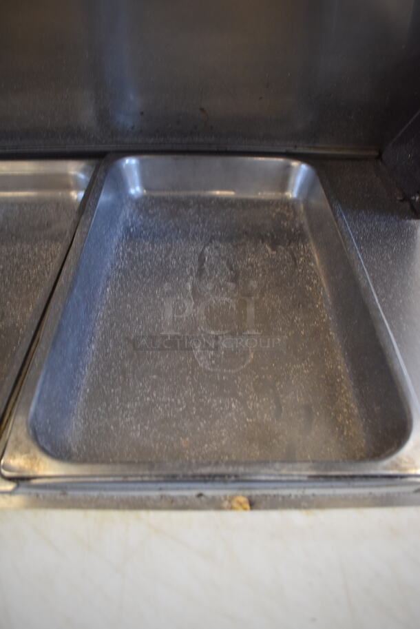 Continental SW60-24M Stainless Steel Commercial Sandwich Salad Prep Table Bain Marie Mega Top on Commercial Casters. 115 Volts, 1 Phase. 60x34x42. Tested and Working! - Image 5 of 9