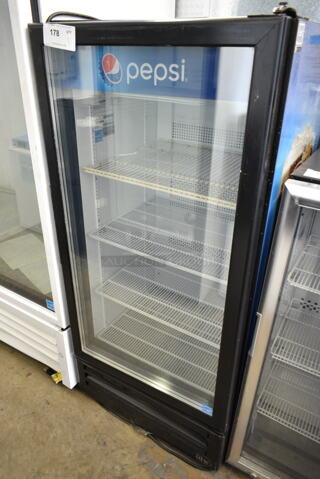 2020 IDW G-10-N-3-3-4-B-5 Metal Commercial Single Door Cooler Merchandiser w/ Poly Racks. 115 Volts, 1 Phase. Tested and Working!