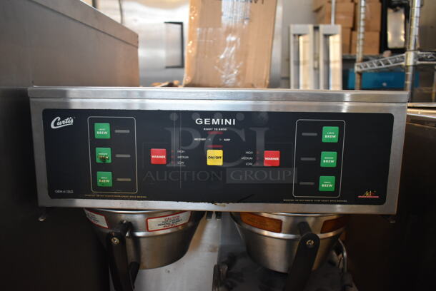 Curtis Gemini GFM-612ILD-10 Stainless Steel Commercial Countertop Coffee Machine w/ Hot Water Dispenser, 2 Metal Brew Baskets and 1 Satellite Dispenser. 220 Volts. - Image 4 of 8