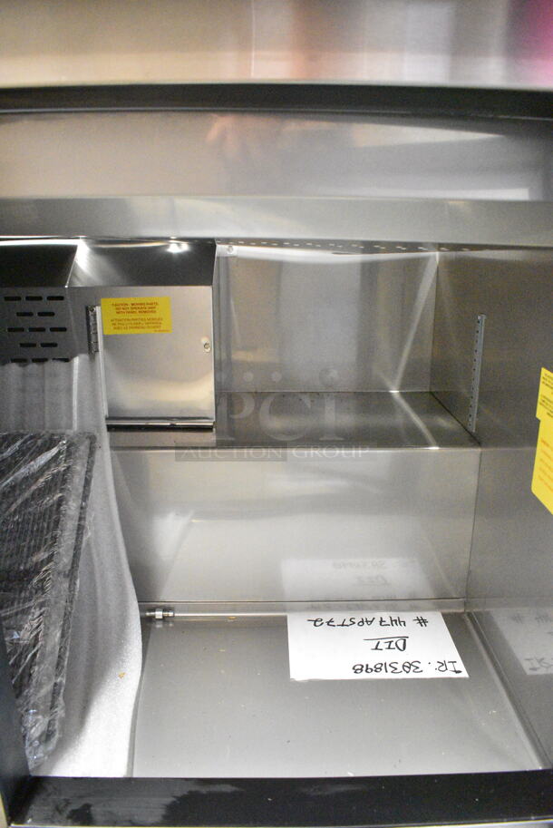 BRAND NEW SCRATCH AND DENT! 2024 Avantco 447APST72 Stainless Steel Commercial Sandwich Salad Prep Table Bain Marie Mega Top on Commercial Casters. 115 Volts, 1 Phase. Tested and Working! - Image 6 of 10