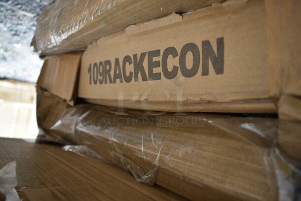 BRAND NEW SCRATCH AND DENT! Steelton 109RACKECON 20 Pan End Load Bun / Sheet Pan Rack - Unassembled. May Be Missing Pieces.  - Image 2 of 2