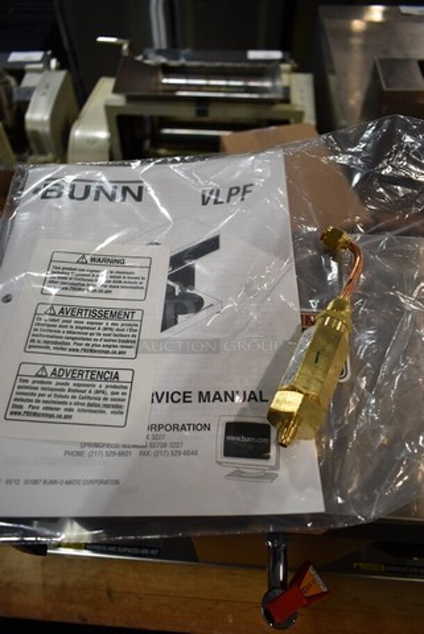 BRAND NEW SCRATCH AND DENT! 2022 Bunn VLPF 07400.0005 Stainless Steel Commercial Automatic Coffee Brewer with Two Lower Warmers. 120 Volts, 1 Phase.  - Image 7 of 8