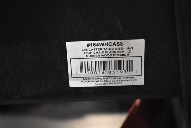 BRAND NEW SCRATCH AND DENT! Lancaster Table & Seating 164WHCASE Wooden High Chair.  - Image 6 of 6