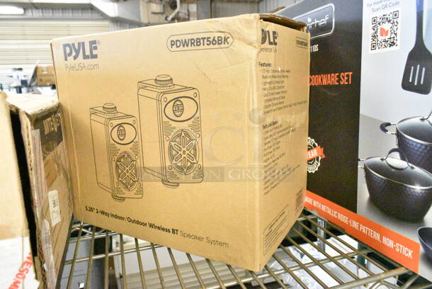 6 IN ORIGINAL BOX! Various Items Including SereneLife Scooter, Nutrichef Pan Set, Pyle CD Player Boombox, Pyle PDWRBT56BK Speakers, Mite Excel Unit. 6 Times Your Bid!  - Image 10 of 12