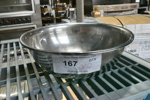 2 Metal Bowls. 2 Times Your Bid! 