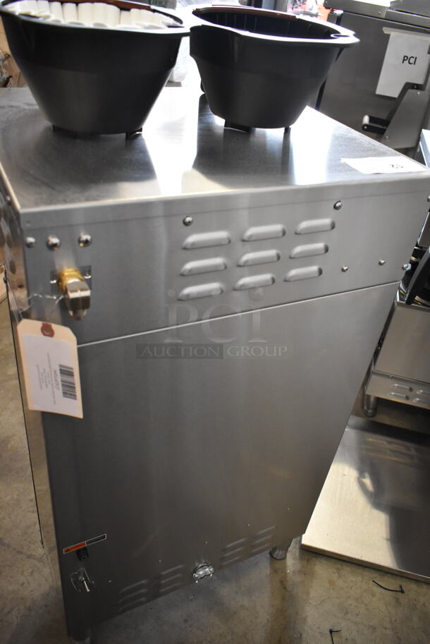 BRAND NEW SCRATCH AND DENT! Curtis G4TP2T10A3100 Stainless Steel Commercial Countertop Double Coffee Machine w/ Hot Water Dispenser and 2 Poly Brew Baskets. 220 Volts, 1 Phase. - Image 7 of 9