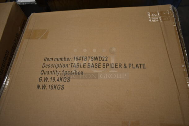 PALLET LOT of 19 BRAND NEW IN BOX! Lancaster Table & Seating 164TBTSWD22 Table Base Spider and Plate. 19 Times Your Bid! - Image 3 of 6