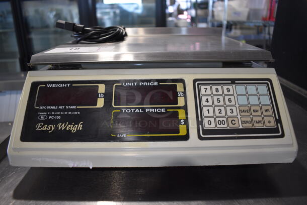 PC-100 Countertop Food Portioning Scale. 14x15x7. Tested and Working! - Image 3 of 5