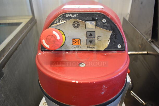 Axis AX-M30 Metal Commercial Floor Style 30 Quart Planetary Dough Mixer w/ Stainless Steel Mixing Bowl, Bowl Guard and Dough Hook Attachment. 110 Volts, 1 Phase. 22x25x44. Tested and Does Not Power On - Image 7 of 9