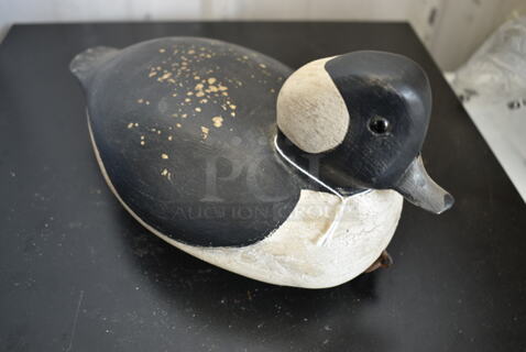 Wooden Bofflehead Duck Decoy by David O'Neil Ocracoke Island North Carolina 1997