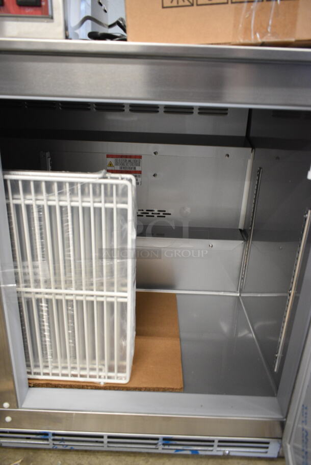 BRAND NEW SCRATCH AND DENT! Beverage Air UCR48AHC Stainless Steel Commercial 48" Undercounter Refrigerator w/ Commercial Casters. 115 Volts, 1 Phase. Tested and Working! - Image 4 of 10