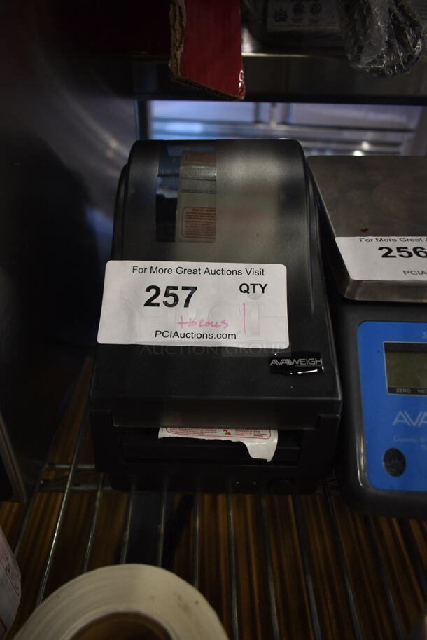 BRAND NEW SCRATCH AND DENT! AvaWeigh OS-2130D Label Printer / Barcode Printer w/ 10 Label Rolls.  - Image 3 of 5