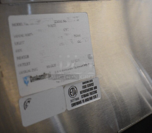 CustomCool Stainless Steel Commercial Station. 60x35x57. Cannot Test - Unit Was Previously Hardwired - Image 9 of 10