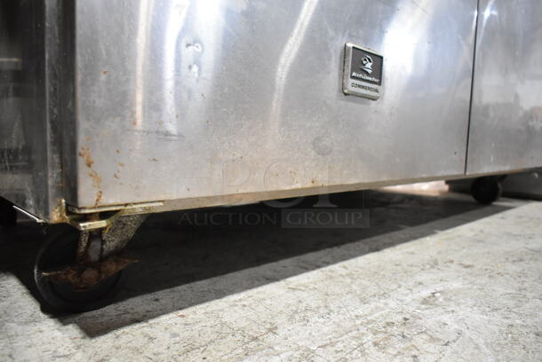 Kelvinator ICM60 Stainless Steel Commercial Sandwich Salad Prep Table Bain Marie Mega Top on Commercial Casters. 115 Volts, 1 Phase. Tested and Working! - Image 7 of 8