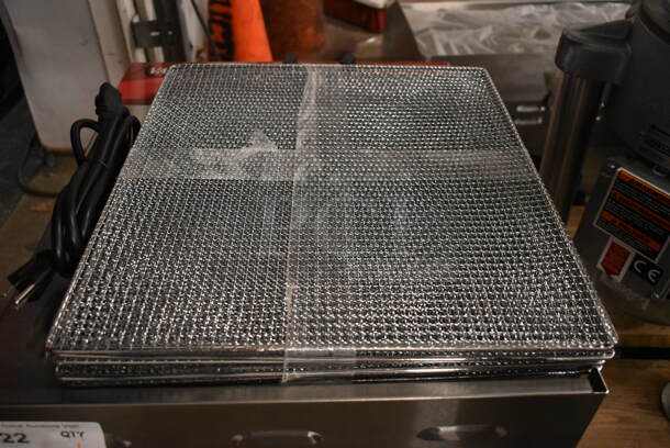 BRAND NEW SCRATCH AND DENT! 2023 Avantco 177EG30N Stainless Steel Commercial Countertop Ten Tray Food Dehydrator with Removable Door. 120 Volts, 1 Phase. Tested and Working!
 - Image 4 of 7