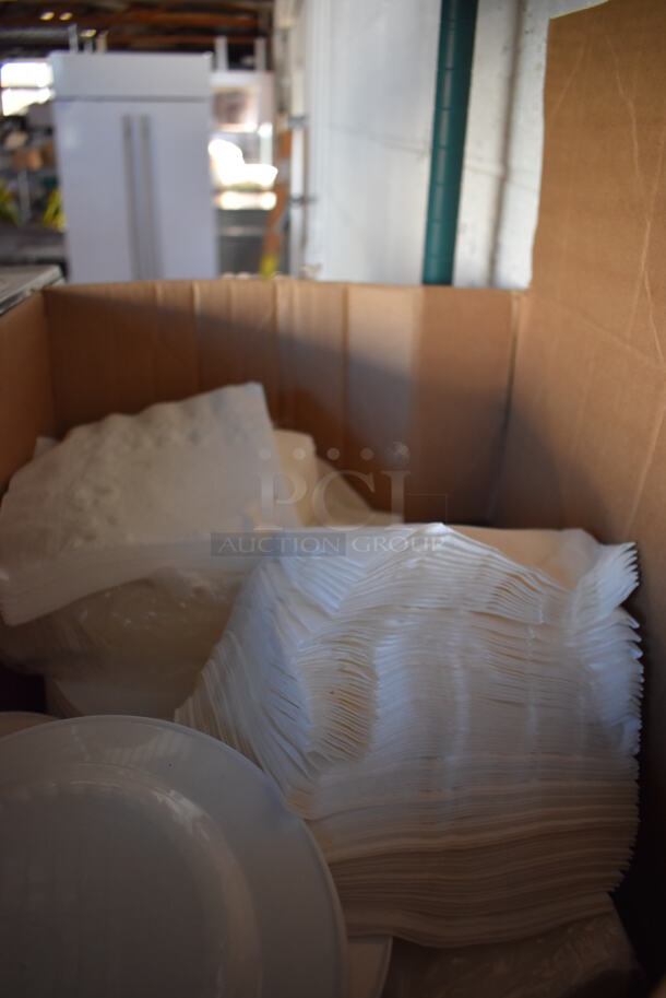 ALL ONE MONEY! Tier Lot of Various Items Including Stainless Steel Drop In Bins and Paper Product - Image 5 of 10