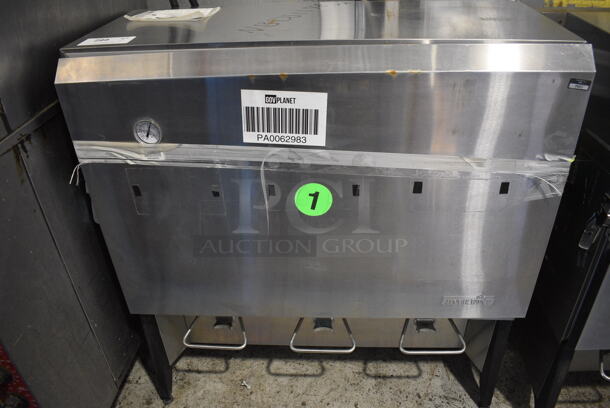 Silver King Model SKMAJ3 Stainless Steel Commercial Countertop Milk Dispenser. Does Not Have Refrigeration or Electrical. 115 Volts, 1 Phase. 38x17.5x39.5 - Image 1 of 6
