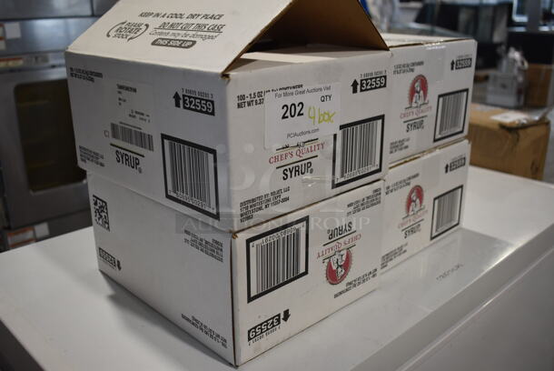4 Boxes of Chef's Quality Syrup Packets. 4 Times Your Bid! - Image 2 of 3