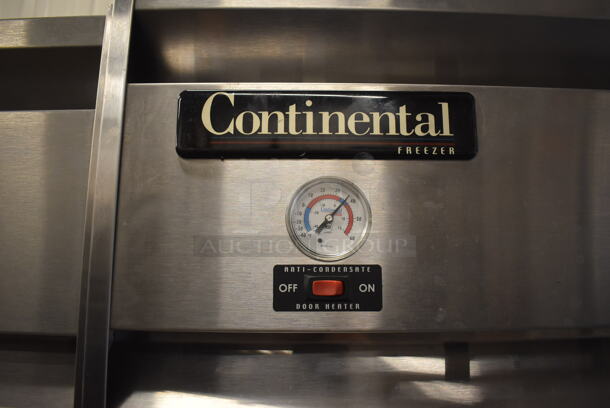 Continental 1FE ENERGY STAR Stainless Steel Commercial Single Door Reach In Freezer on Commercial Casters. 115 Volts, 1 Phase. 28.5x36x82.5. Tested and Working! - Image 3 of 5