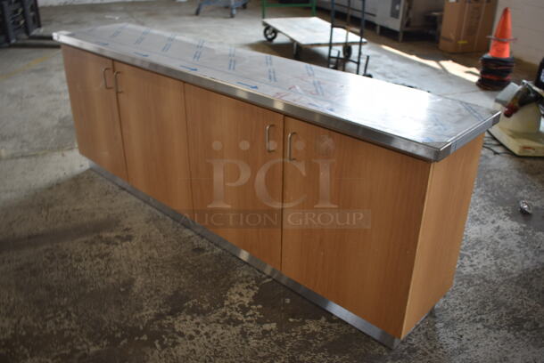 BRAND NEW! Vollrath ACS FAB LLC Stainless Steel Counter w/ 4 Wood Pattern Doors. - Image 3 of 6