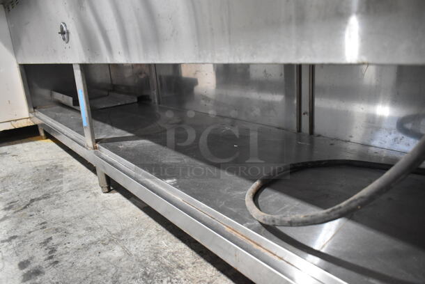 L&J NY Stainless Steel Commercial Floor Style Electric Powered Steam Table. 208/240 Volts.  - Image 3 of 5